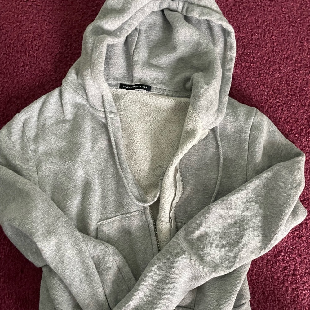 Brandy Melville Gray zip up